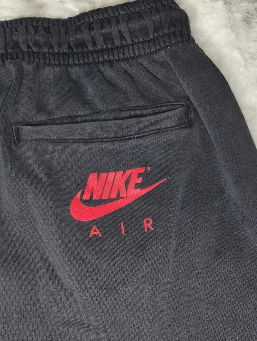 Jordan Black Sweatpants with White AIR JORDAN Side Logo
